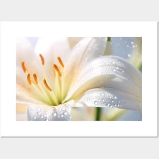 Lilium Flower Petal Nature Serene Calm Posters and Art